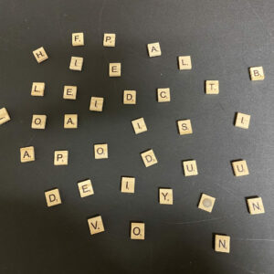 Scrabble Tile Magnet - Handmade tile letters (scrabble letter tiles) and a strong earth magnet to apply to anything metal!