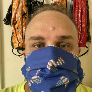 Blue Snoopy Face Mask