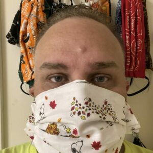 Autumn Snoopy Face mask