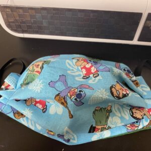 Lilo & Stitch Face Mask a face mask with both Lilo and Stitch on it. #Lilo #Stitch #LiloStitch
