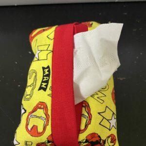 Iron Man Pocket Tissue Holder - A pocket-sized tissue holder with Marvel's Iron Man on it. #IronMan #Marvel #Avengers