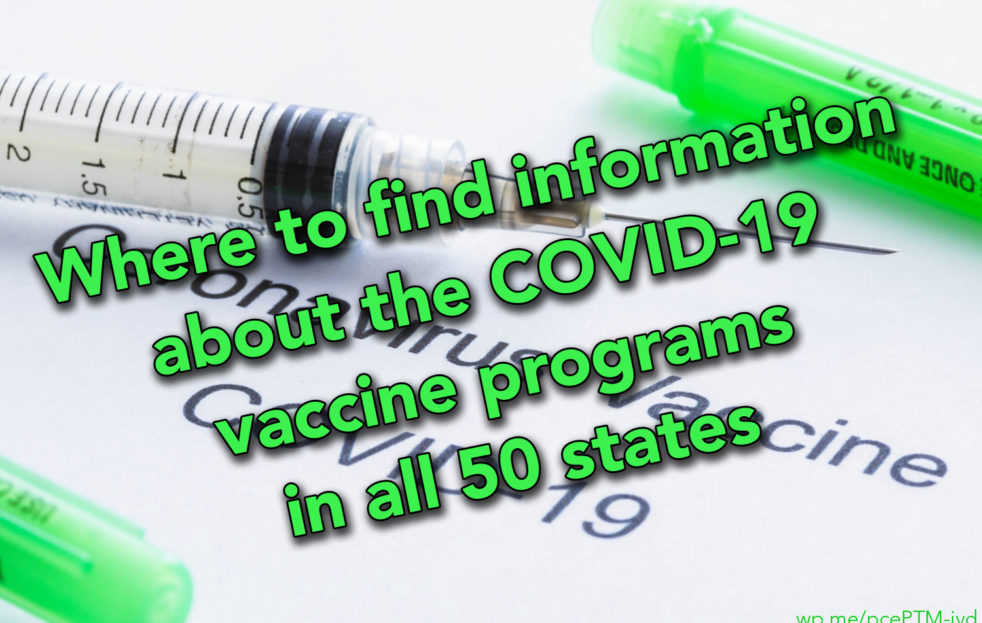 Where to find information about the COVID-19 vaccine programs in all 50 states - The rollout of COVID-19 vaccines varies by state, and below is where residents of all 50 states, as well as Washington, D.C. and Puerto Rico, can go to learn about being vaccinated. #COVID19 #COVID19Vaccine
