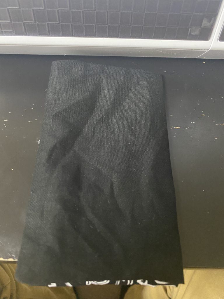 Fold Pocket Tissue Holder in half Step 7