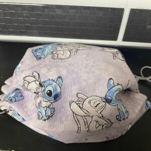 Stitch and Angel Face Mask - This face mask has both Stitch and Angel, Stitch's love on it. #Stitch #Angel