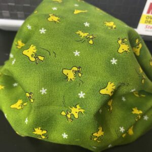 Woodstock Face Mask - This face mask has Woodstock from the Peanut's. #Woodstock #Snoopy #Peanuts