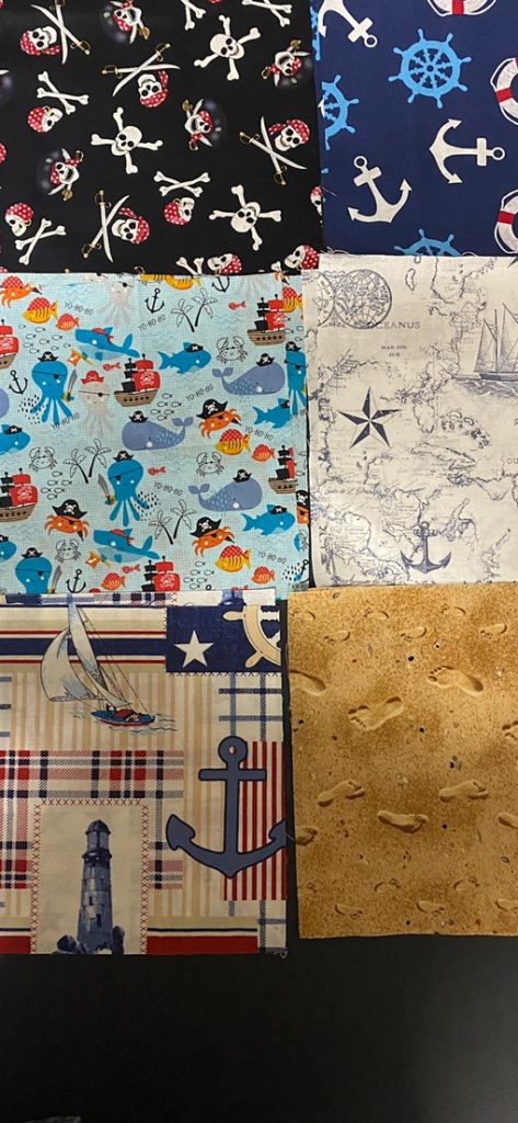 Nautical Quilt Panels for my 1st quilt attempt