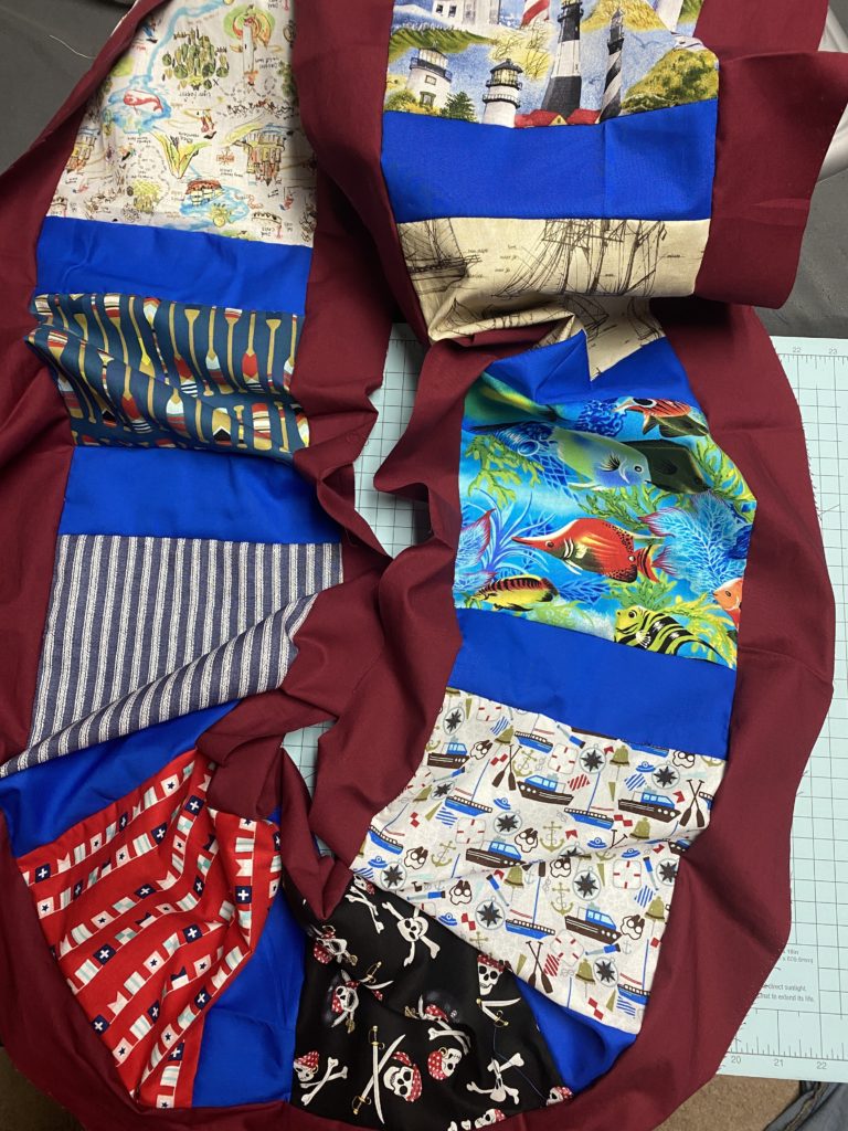 Started my 1st Quilt - I am going to attempt to make my first quilt ever! I plan to make a Nautical Quilt. #Quilt #Quilting #Nautical #NauticalQuilt