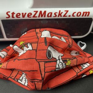 Snoopy Woodstock Doghouse Face Mask - this face mask has both Snoopy and Woodstock on it and Snoopy's Doghouse. #Snoopy #Woodstock