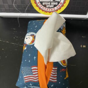 Snoopy in Space Pocket Tissue Holder - features the famous beagle, Snoopy in Space, the Astronaut Snoopy. #Snoopy #SnoopyInSpace #AstronautSnoopy #Astronaut #Snoopy