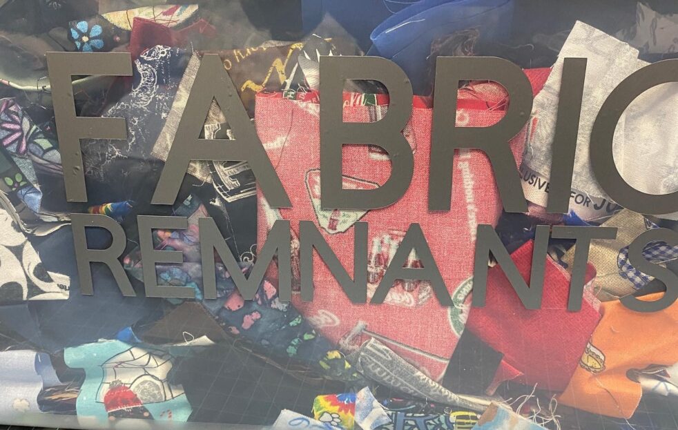 Fabric remnants scrap fabric