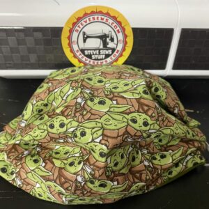 Grogu Face Mask - a face mask with the Baby Yoda known as Grogu on it. #Grogu #BabyYoda