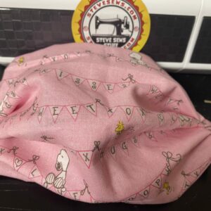 Snoopy Love Face Mask - Here is a face mask with Snoopy and Woodstock on it with love banners on it too. #Snoopy #Woodstock