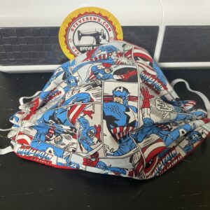 Captain America Comic Face Mask - face mask with comics of Captain America. #FaceMask #CaptainAmerica