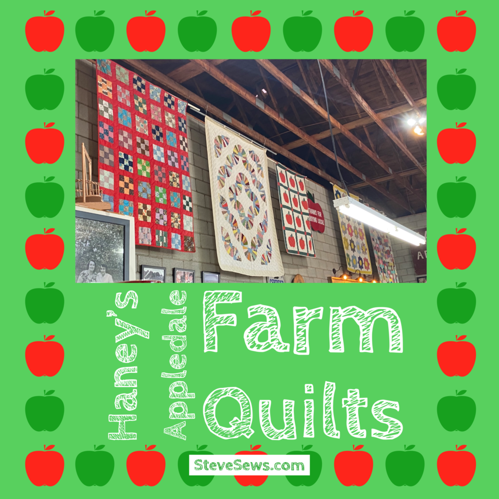 Haney’s Appledale Farm Quilts - This apple orchard has real quilts up in their store. #Haneys #HaneysAppledale #Quilts 