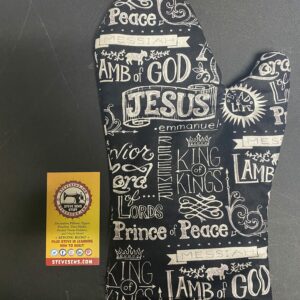 Names of Jesus Pot Holder - a handmade pot holder with the names of Jesus on it. #potholder