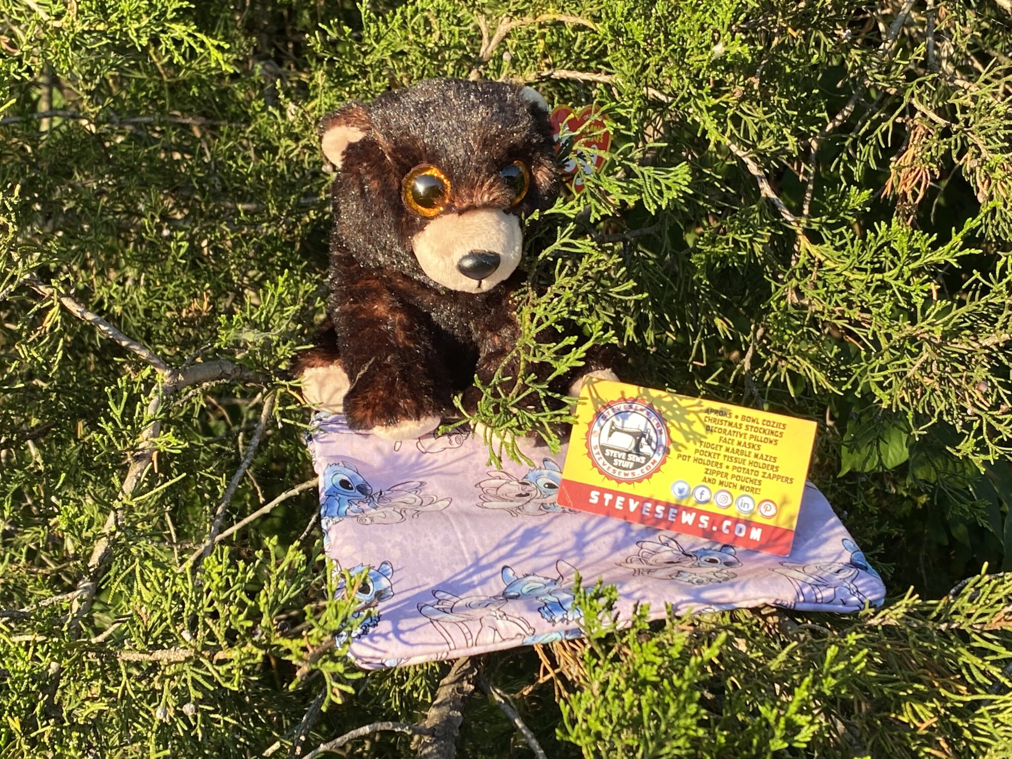 Meet Kodi, Safety Officer. He has the Stitch & Angel Zipper Pouch. 