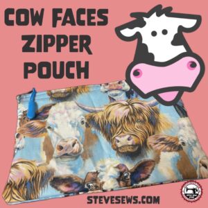 Cow Faces Zipper Pouch
