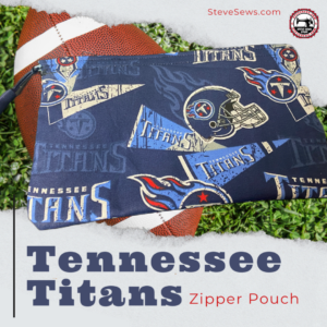 Tennessee Titans Zipper Pouch - a zipper pouch featuring the Tennessee Titans. #Titans #TennesseeTitans #TitansFootball