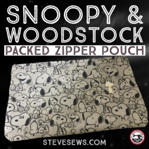 Snoopy & Woodstock Packed Zipper Pouch