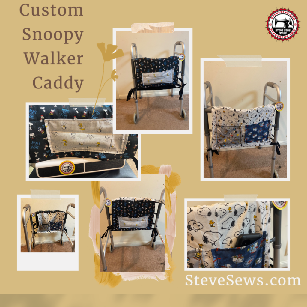 Double-sided Walker Caddy Bag - I made a Walker caddy bag recently. #walkercaddy