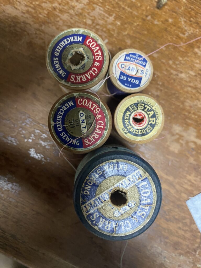 Antique Thread and Spools