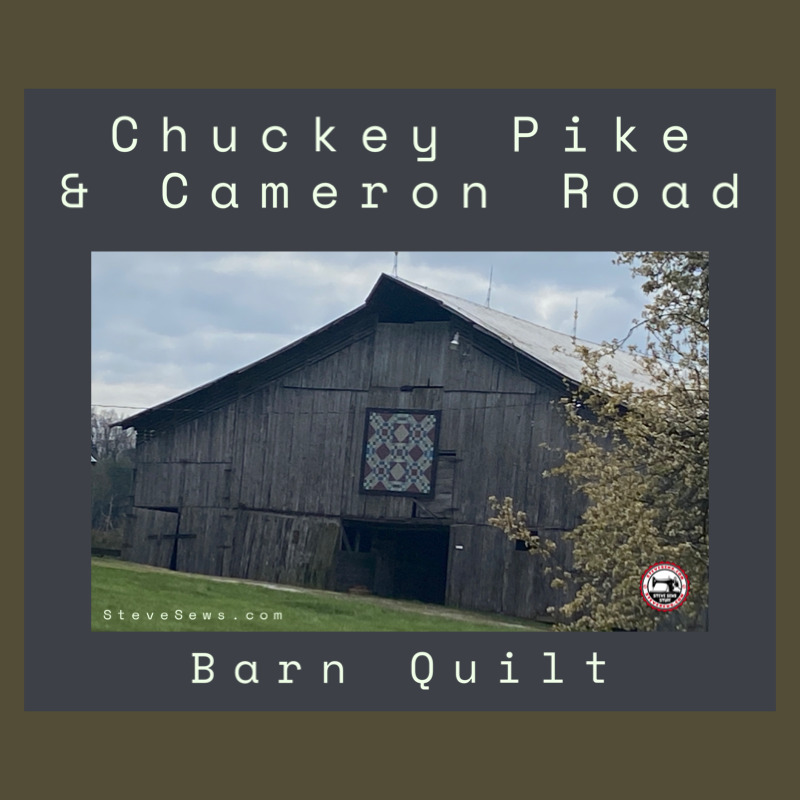 Chuckey Pike & Cameron Road Barn Quilt - this barn quilt is located in Jefferson City, TN.