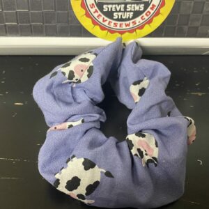 Holstein Cow Scrunchie