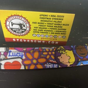 Retro Snoopy Wrist Key Fob Keychain Lanyard