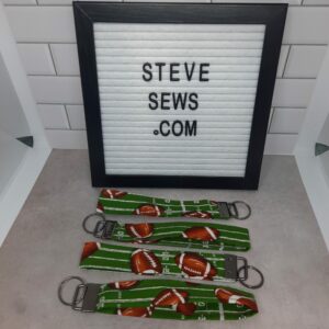 Football Wrist Key Fob Keychain Lanyard