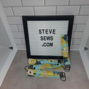 Minions Wrist Key Fob Keychain Lanyard