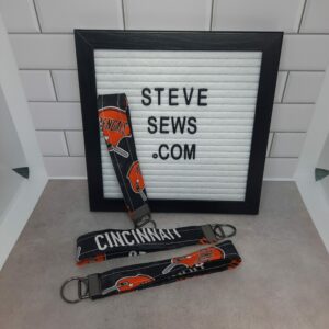 Cincinnati Bengals Wrist Key Fob Keychain Lanyard