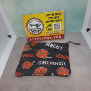 Cincinnati Bengals Zipper Pouch is a zipper pouch for Bengals football. #Bengals #BengalsFootball #CincinatiBengals