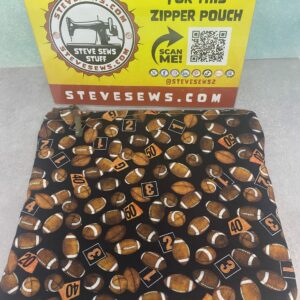 Football Zipper Pouch